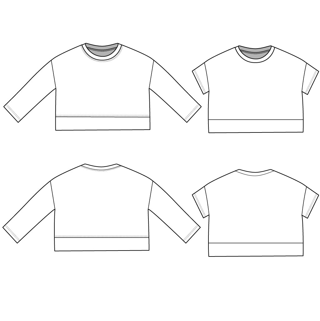 crop sweatshirt : 116