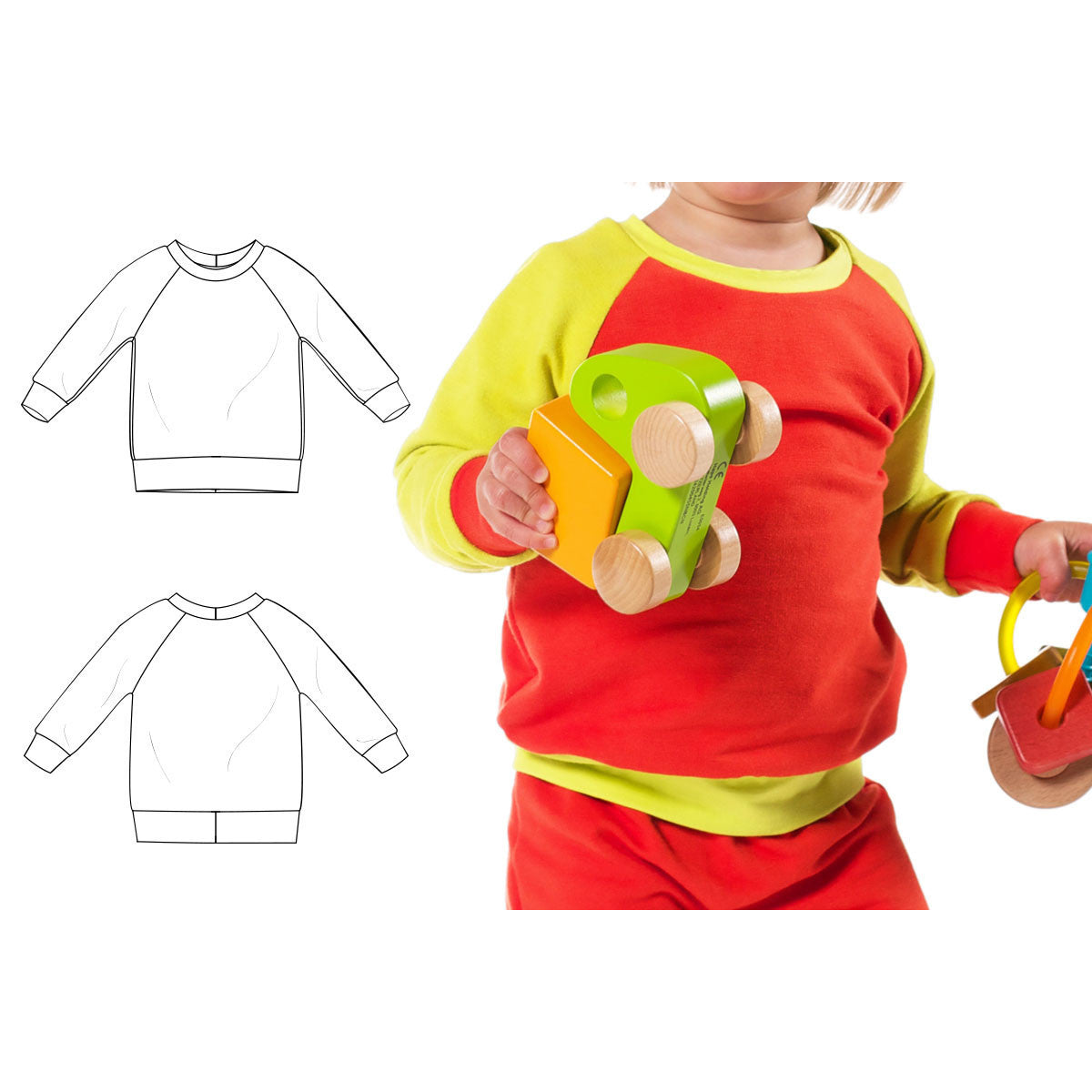 Little Kid Raglan Sweatshirt : 15