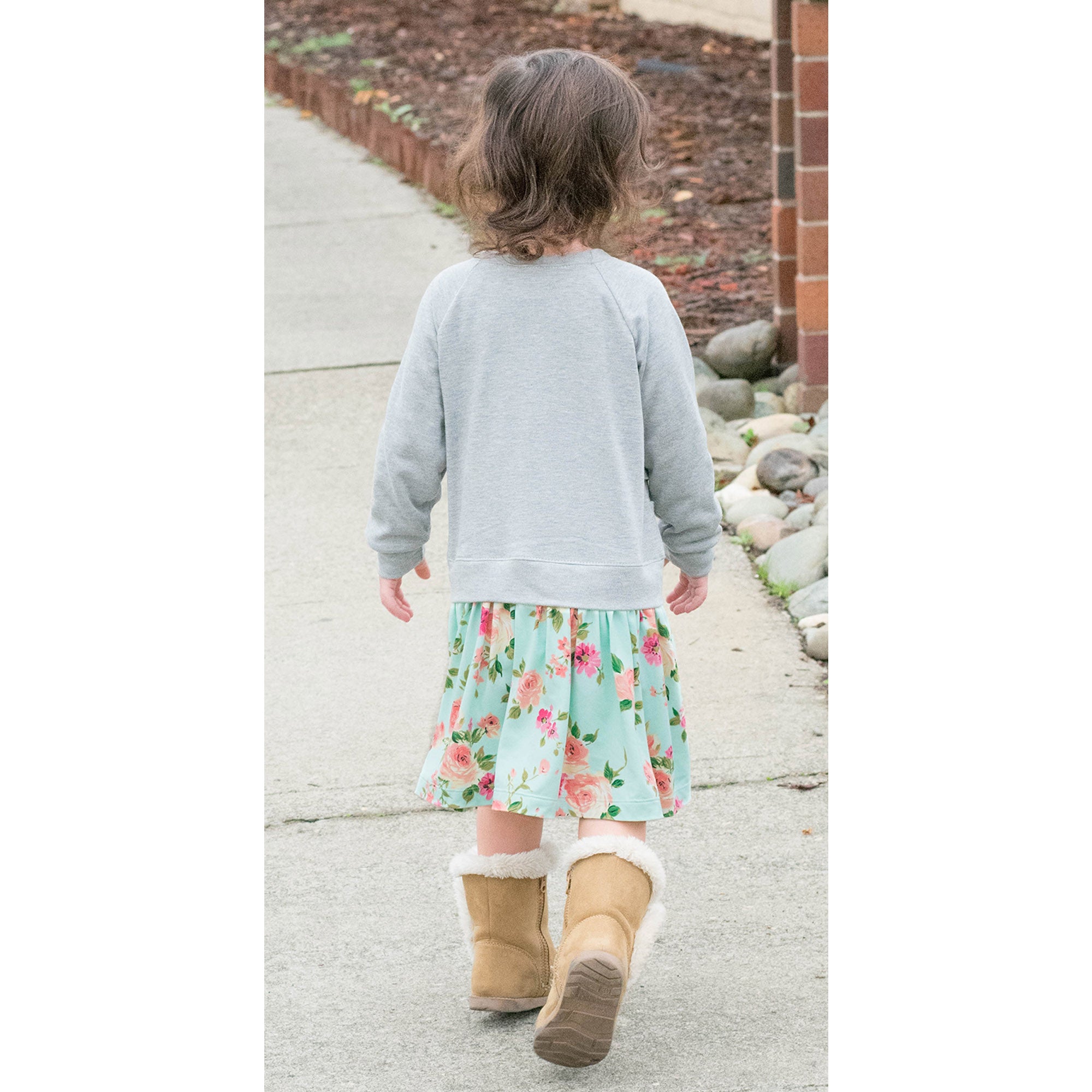 gathered raglan dress : 112