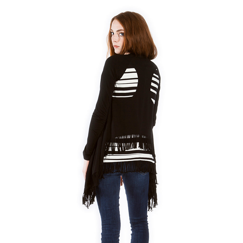 draped cardigan : SS02